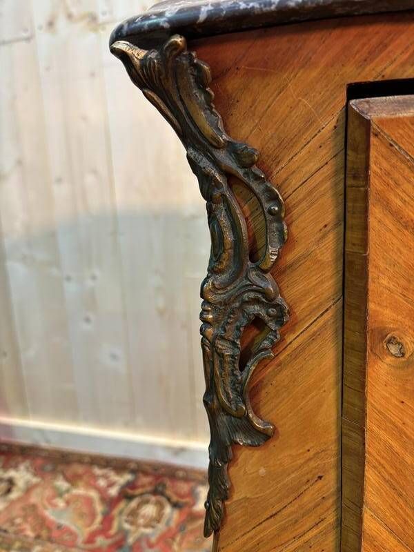 Louis XV Style Inlaid Chest Of Drawers photo vinterior