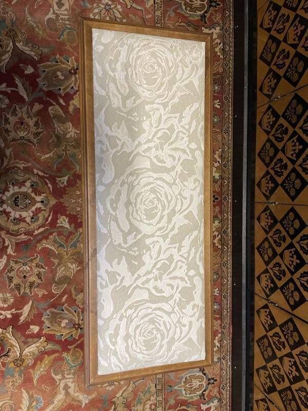 Louis XVI Style Piano Bench With Fabric Seat photo vinterior