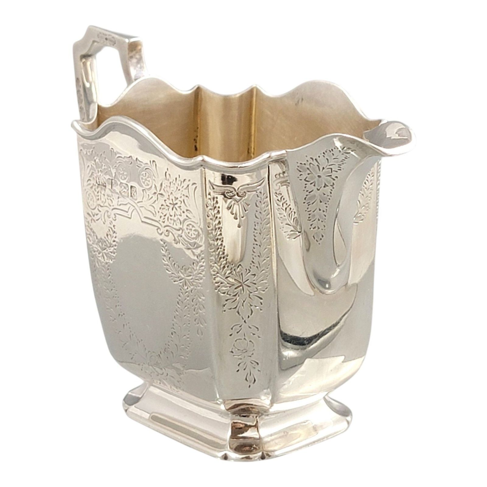 Victoriaans vierdellig theeservies van sterling zilver door Atkin Brothers, Sheffield 1892 photo Woonaccessoires