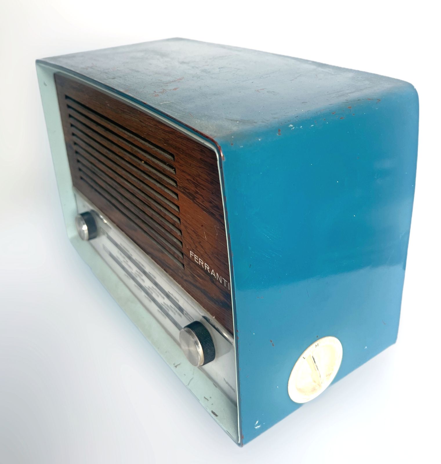 1950s Ferranti 5700 Transistor Bakelite Cabinet And Wood Grain Radio photo for sale