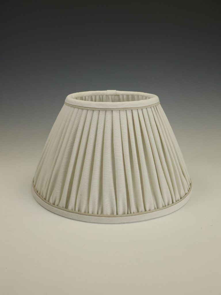 Large Empire Lampshade – Ecru With Stucco | Handmade In The Uk photo for sale