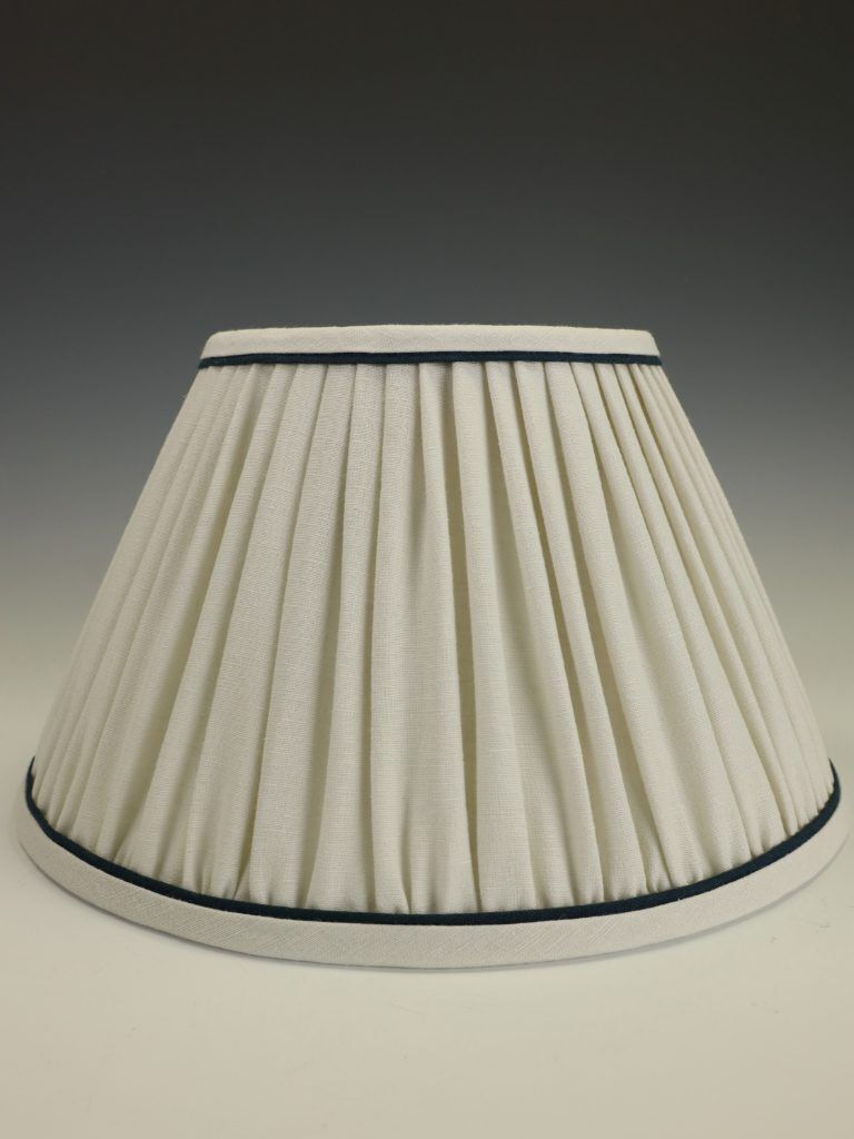 Large Empire Lampshade – Ecru With Ink | Handmade In The Uk