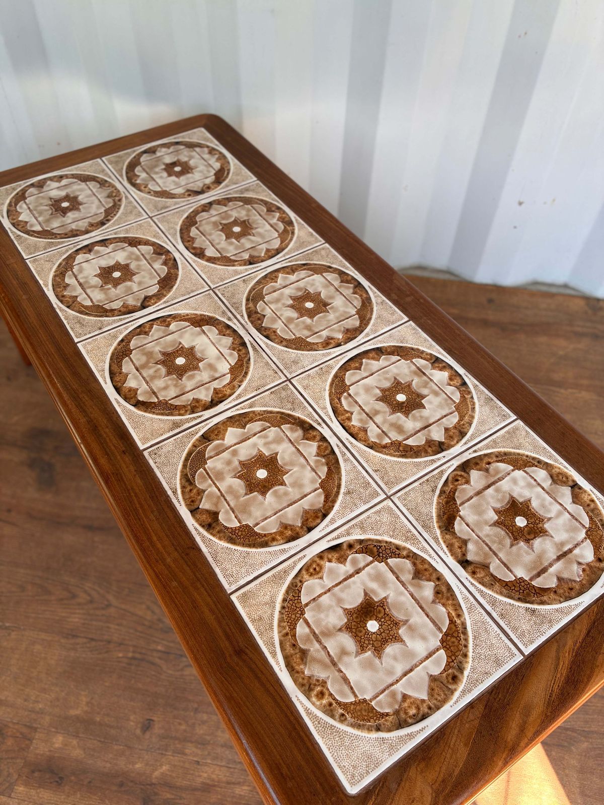 G Plan Teak Coffee Table With Tiled Top – Vintage Retro Tile Inlay Table – Mid Century photo 220.0