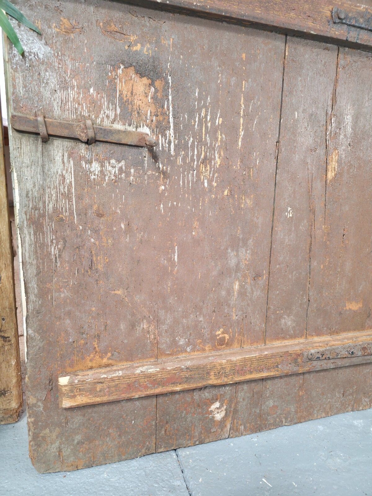 photo for sale Antique French Split 2 Piece Rustic Wooden Vineyard Cellar Stable Door