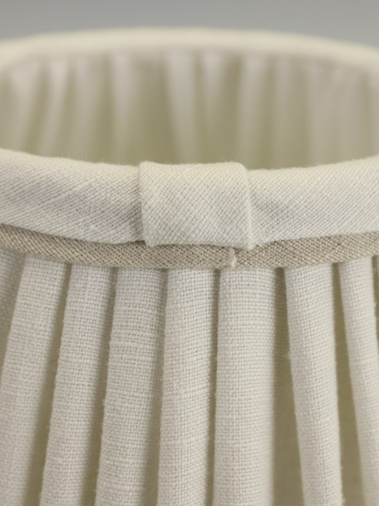 Small Empire Lampshade – Ecru With Stucco | Handmade In The Uk photo buy