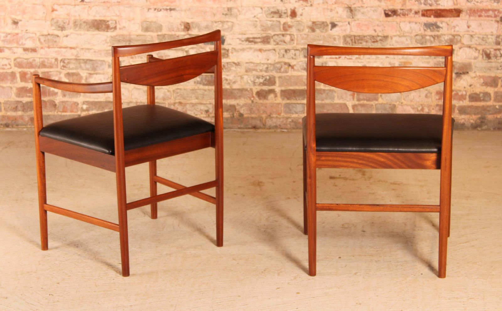 Furniture Set Of 6 Mid Century Teak Dining Chairs By McIntosh, Circa 1960s photo