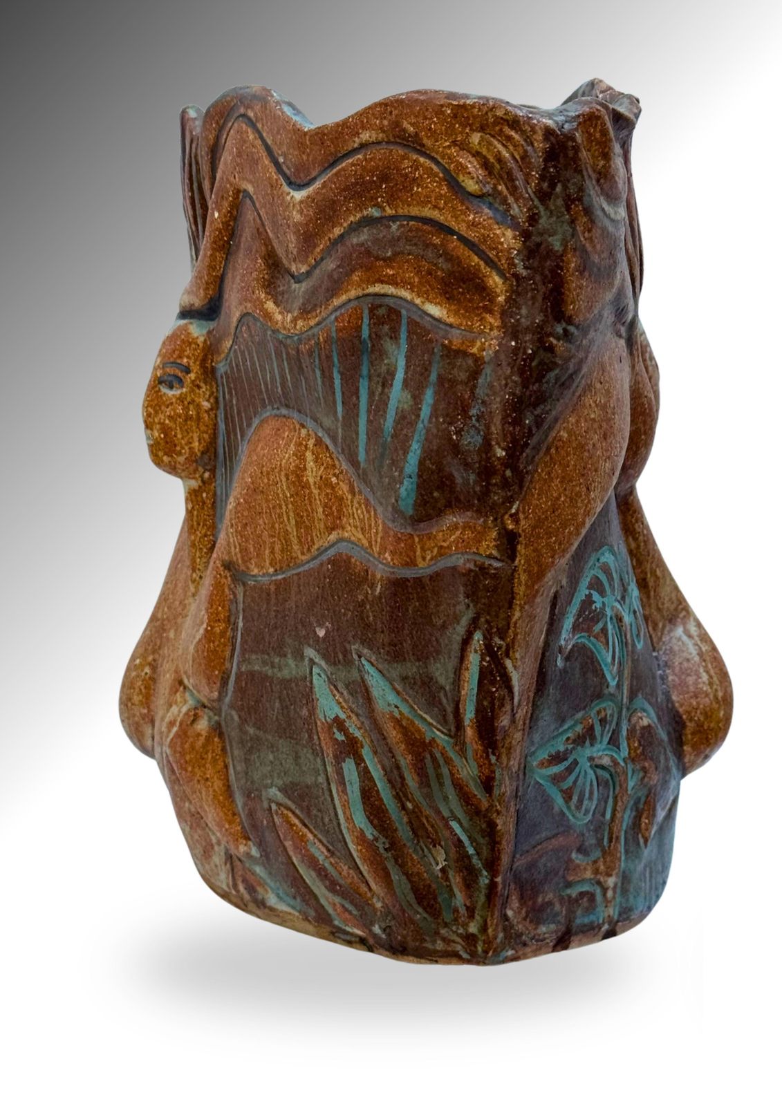 Marylyn Hyde 1970s British Studio Ceramics Stoneware Sculptural Female Vessel photo Art