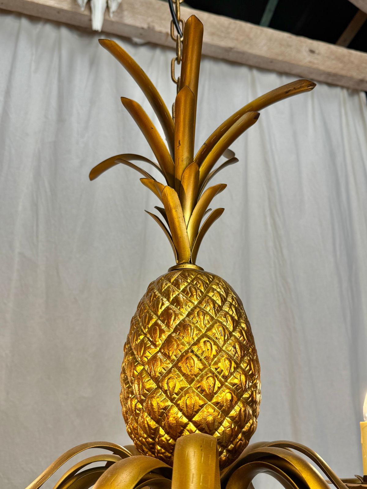 Gold Pineapple Pendant Chandelier By Graham And Green photo furniture