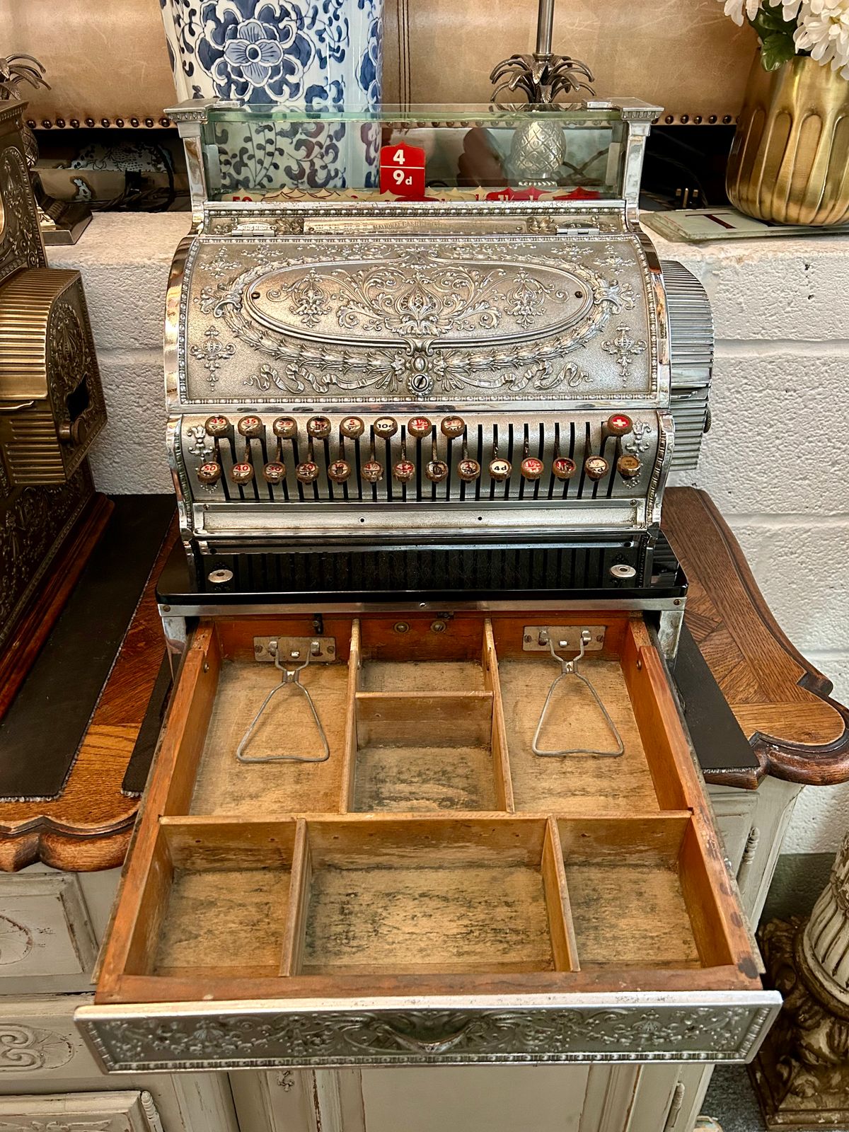 Home Decor Chrome National Cash Register, Dayton Ohio 1913 photo