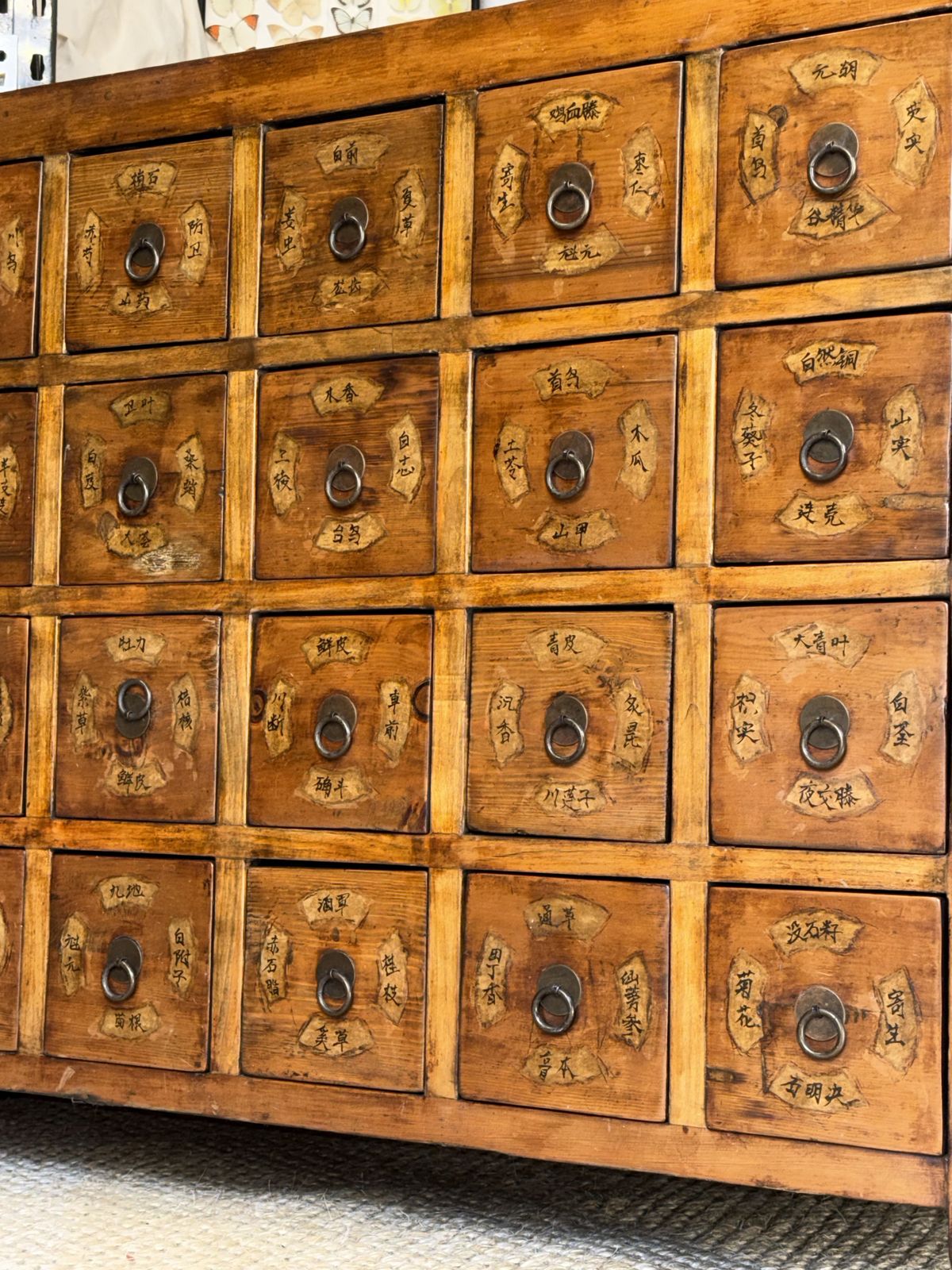 Chinese Apothecary Chest Of 24 Drawers Oriental Sideboard photo furniture