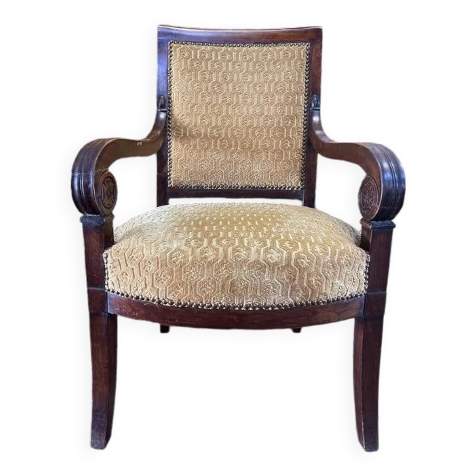 Empire Period Armchair With Crosses