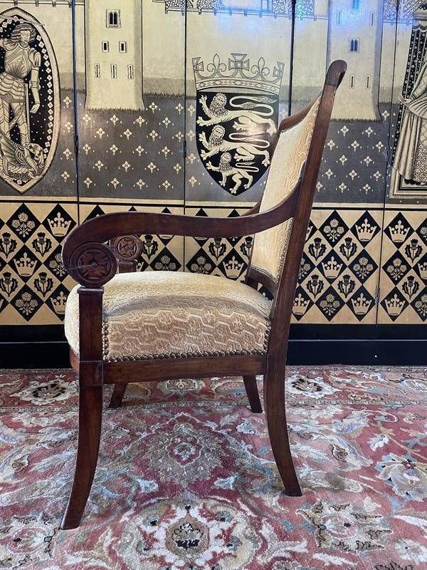 Empire Period Armchair With Crosses photo for sale