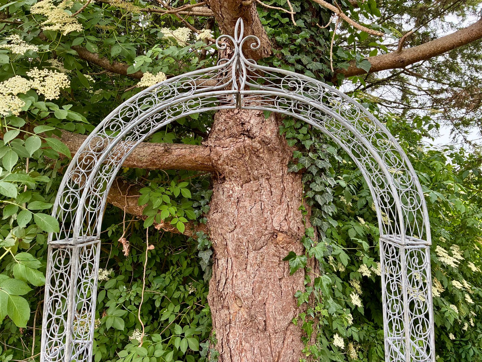 Metal Victorian Style Garden Arch Pergola photo Garden Decor