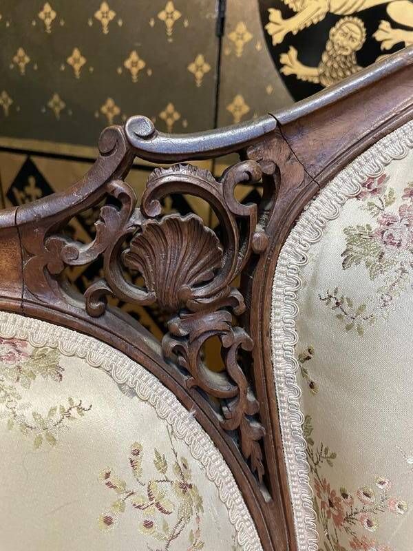 Pair Of Louis XV Rocaille Bergere Armchairs photo for sale