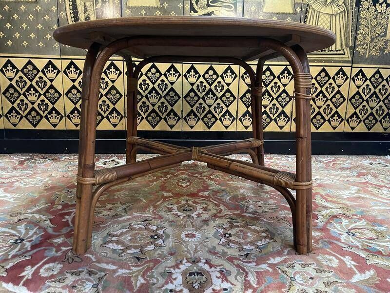 Bamboo And Oak Garden Table photo 260.0
