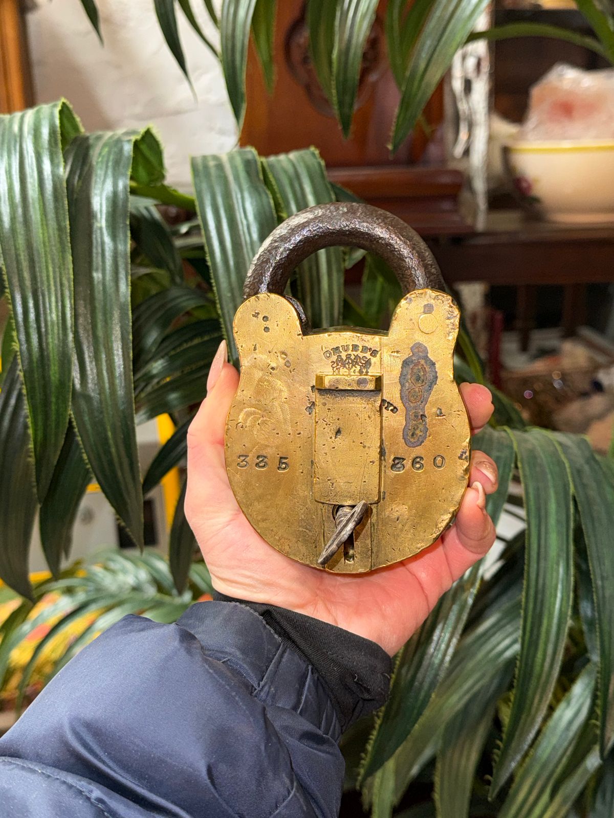 Brass Chubbs Of London St Paul’s Chyd Antique Padlock With Original Working Key
