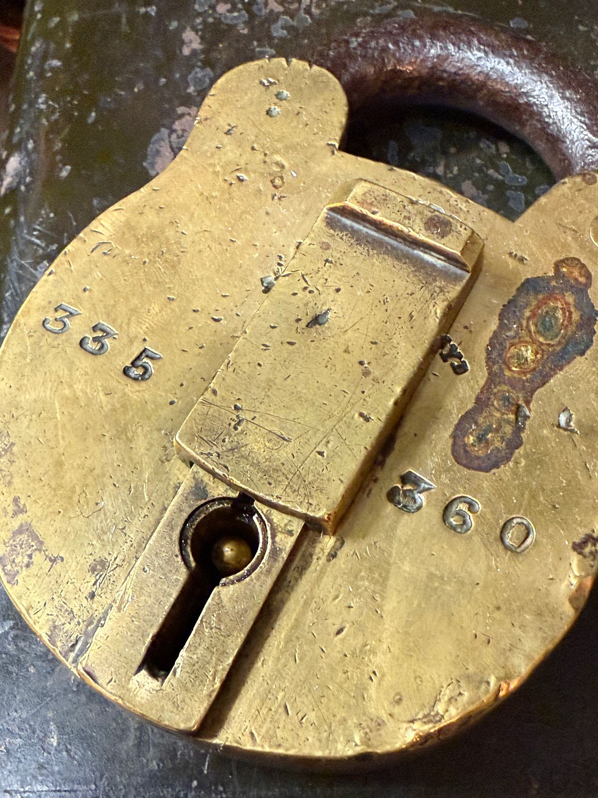 Brass Chubbs Of London St Paul’s Chyd Antique Padlock With Original Working Key photo Home Fixtures