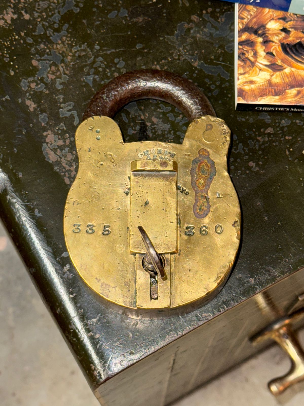 Brass Chubbs Of London St Paul’s Chyd Antique Padlock With Original Working Key photo buy