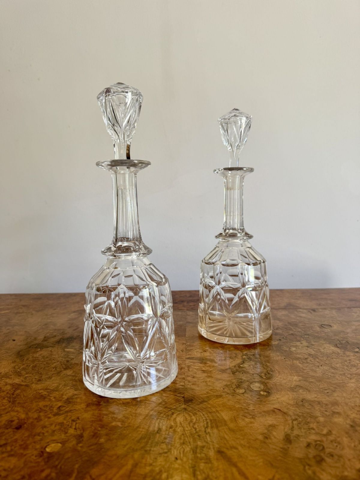 Pretty Pair Of Antique Decanters photo Home Decor