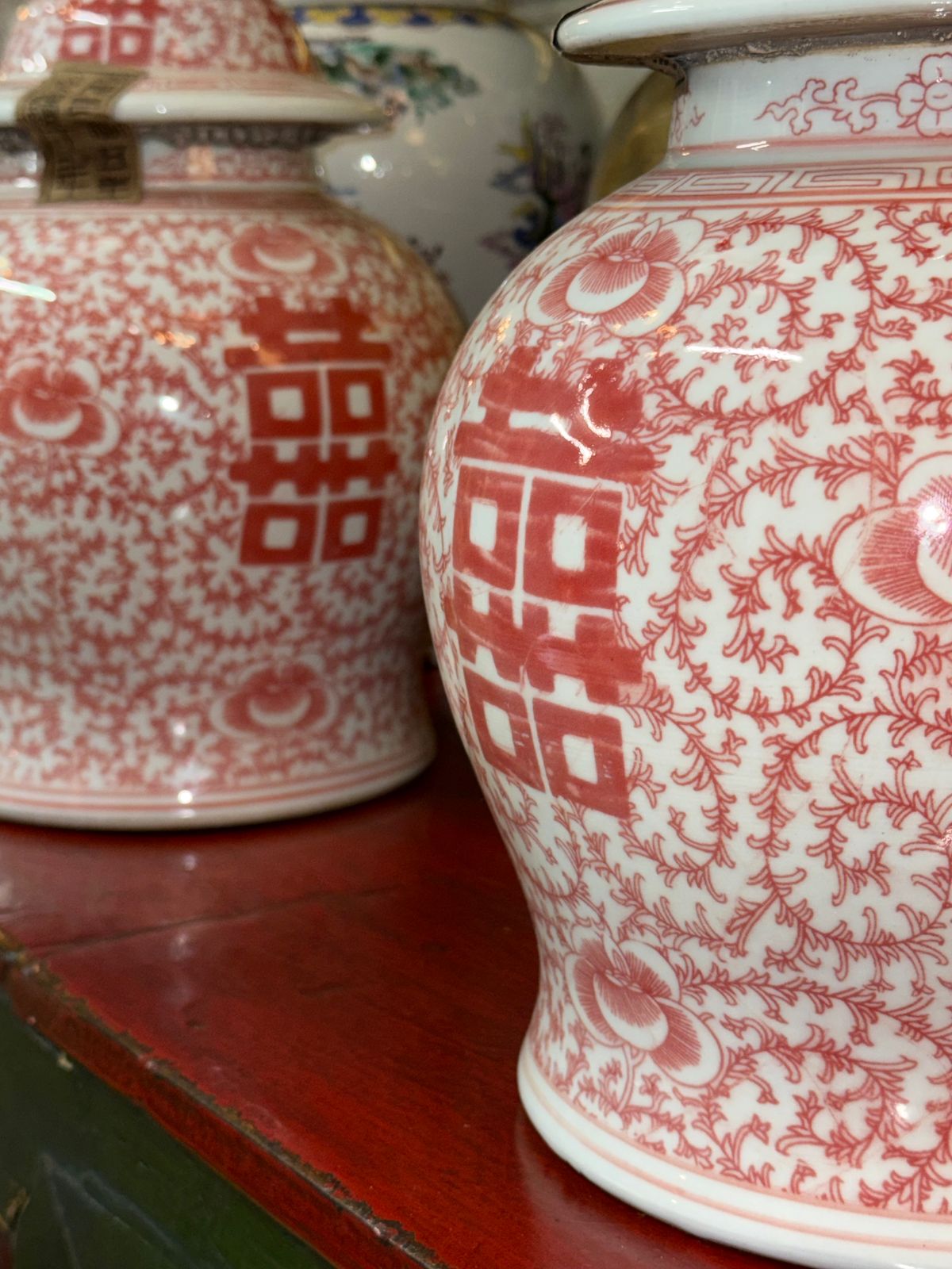 Sweet Chinese Tes Vases Ginger Jars Urns Oriental Vase Decor photo for sale