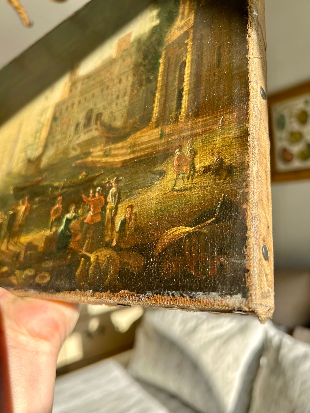 Fine Art Harbour Oil Painting After Claude Lorrain photo buy