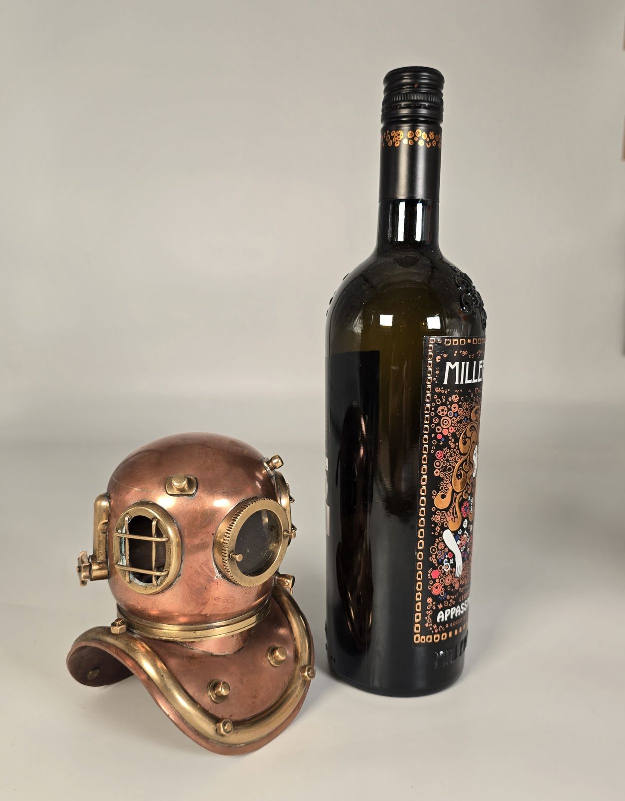 Miniature Copper Divers Helmet In A 19th Century Style. Circa 1930