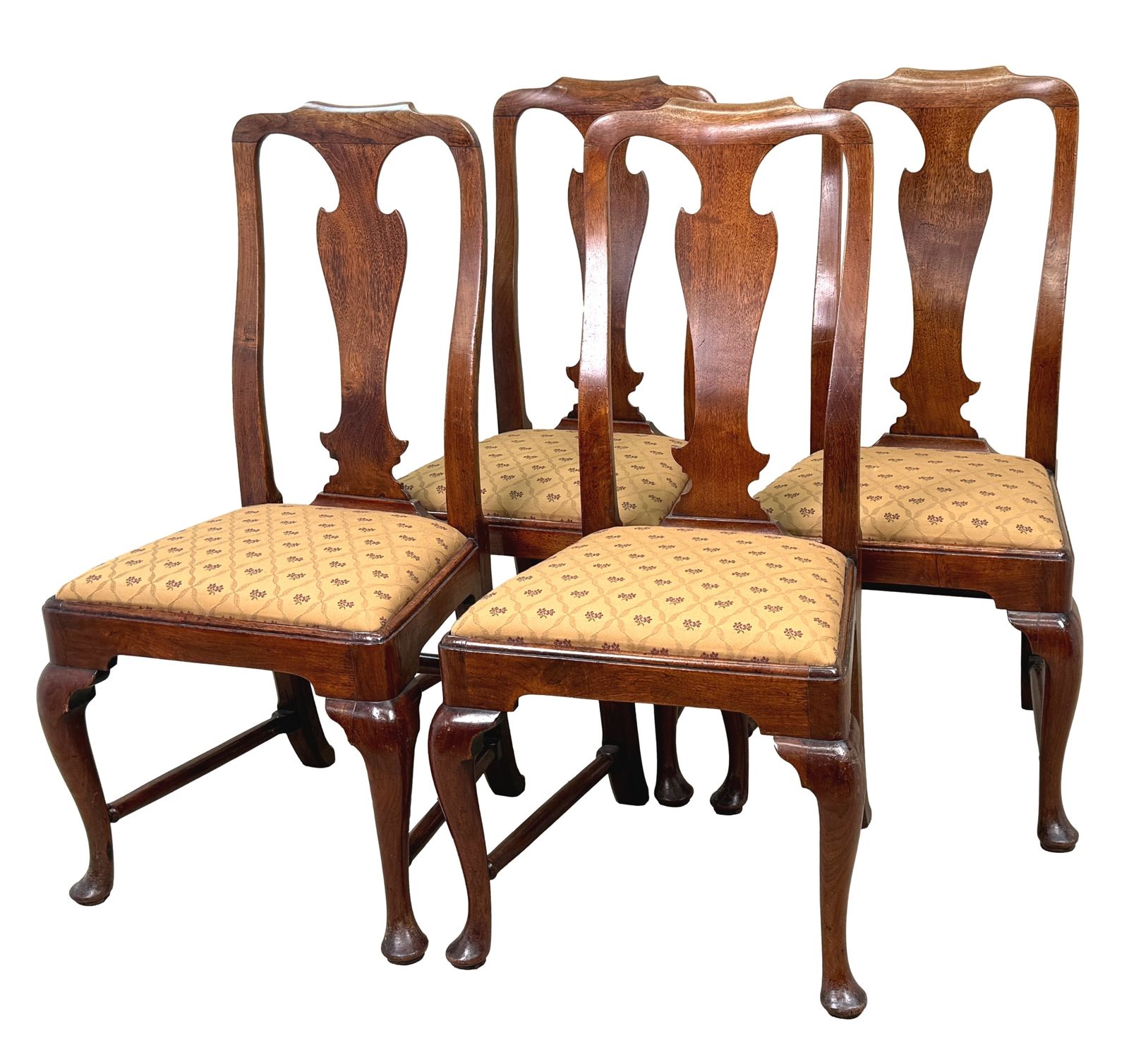 photo buy Set Of 4 18th Century George I Walnut Dining Chairs (England, Circa 1720)