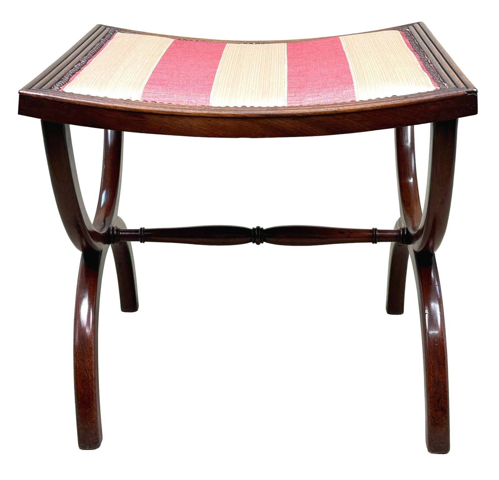 photo for sale Regency Mahogany 19th Century Curule Type Stool (England, Circa 1810)