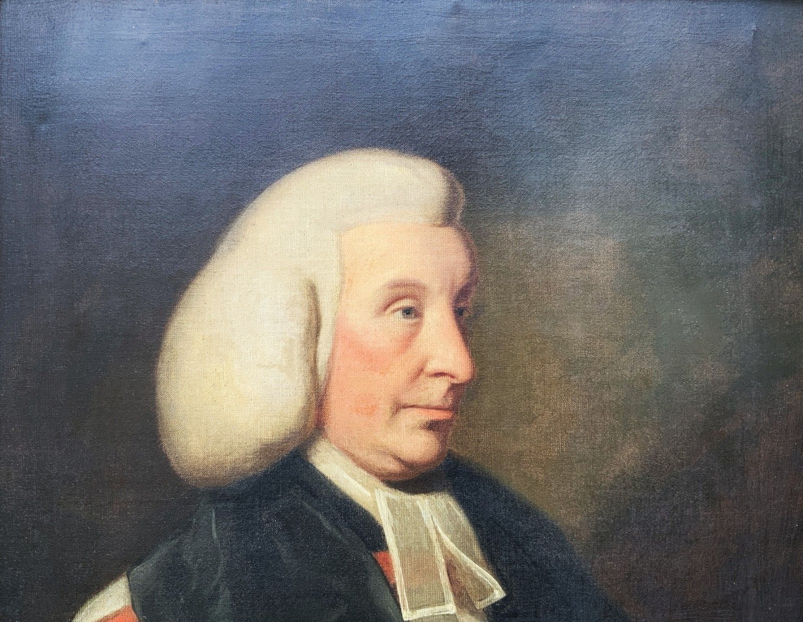 Large Superb 18th Century Oil Portrait Painting Vicar Of Kinver, Staffordshire photo Art