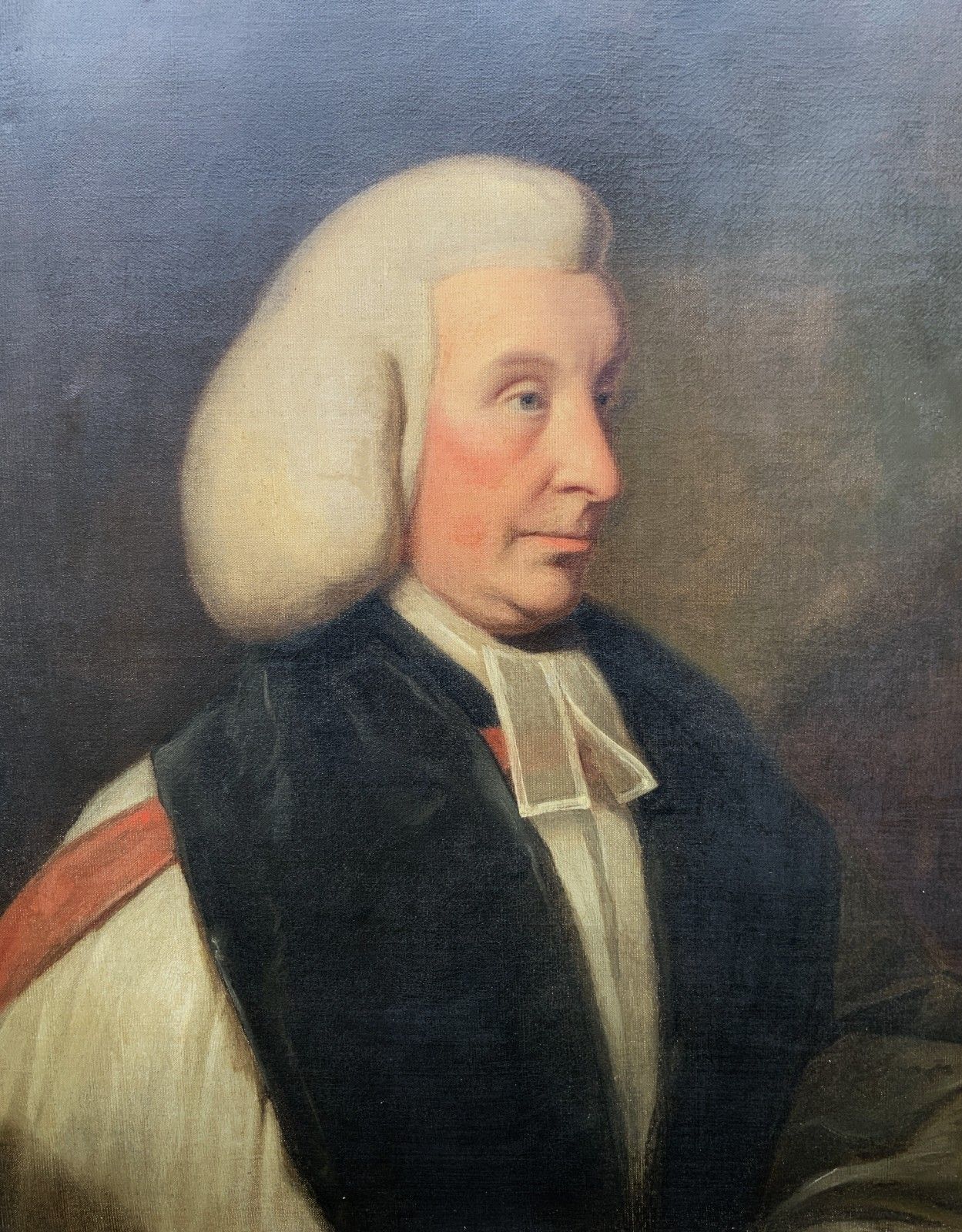 Large Superb 18th Century Oil Portrait Painting Vicar Of Kinver, Staffordshire photo buy