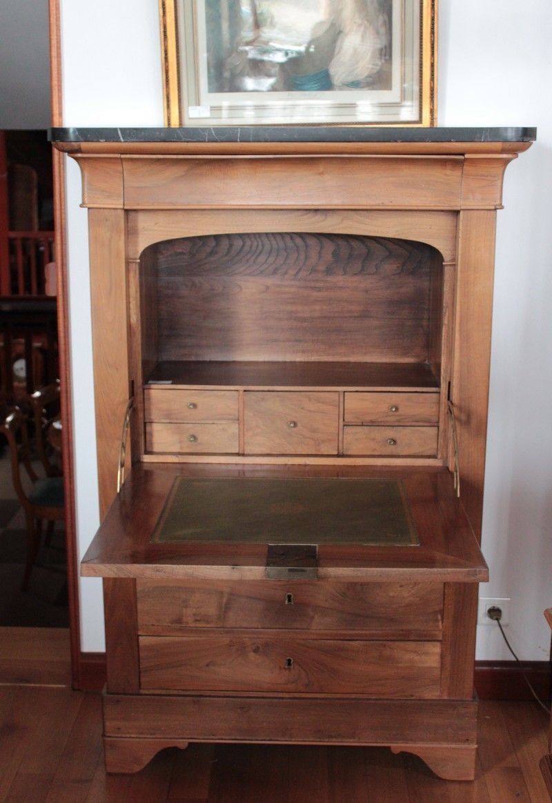 Restoration Secretary Walnut 19th photo furniture