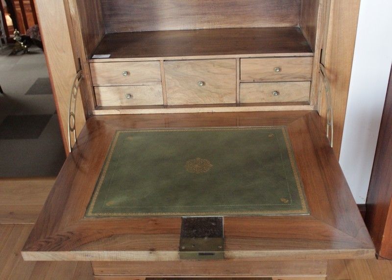 Restoration Secretary Walnut 19th photo vinterior