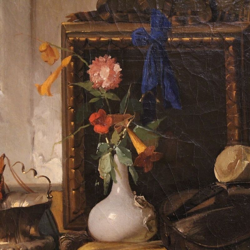 photo furniture Italian Still Life Painting From The 19th Century