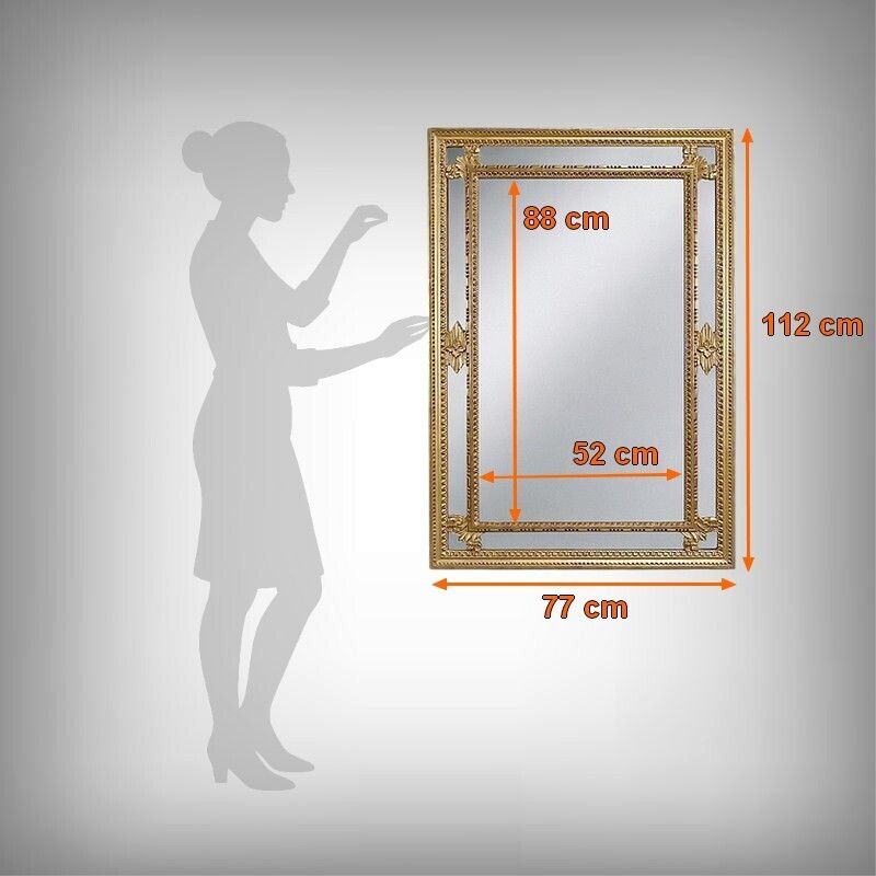 1850.0 Large Mirror With Parcloses, Louis XVI Style – Mid 20th Century photo