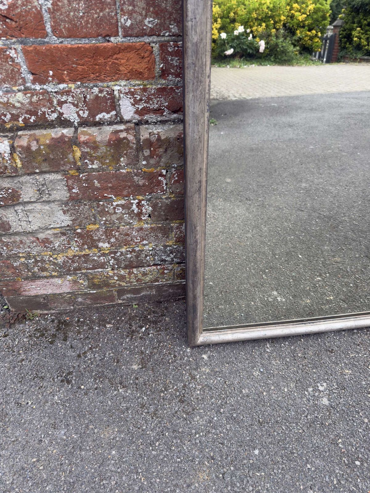 A Sensational Large Antique French 19th Century Arched Top Original Silvered Mirror photo Home Decor