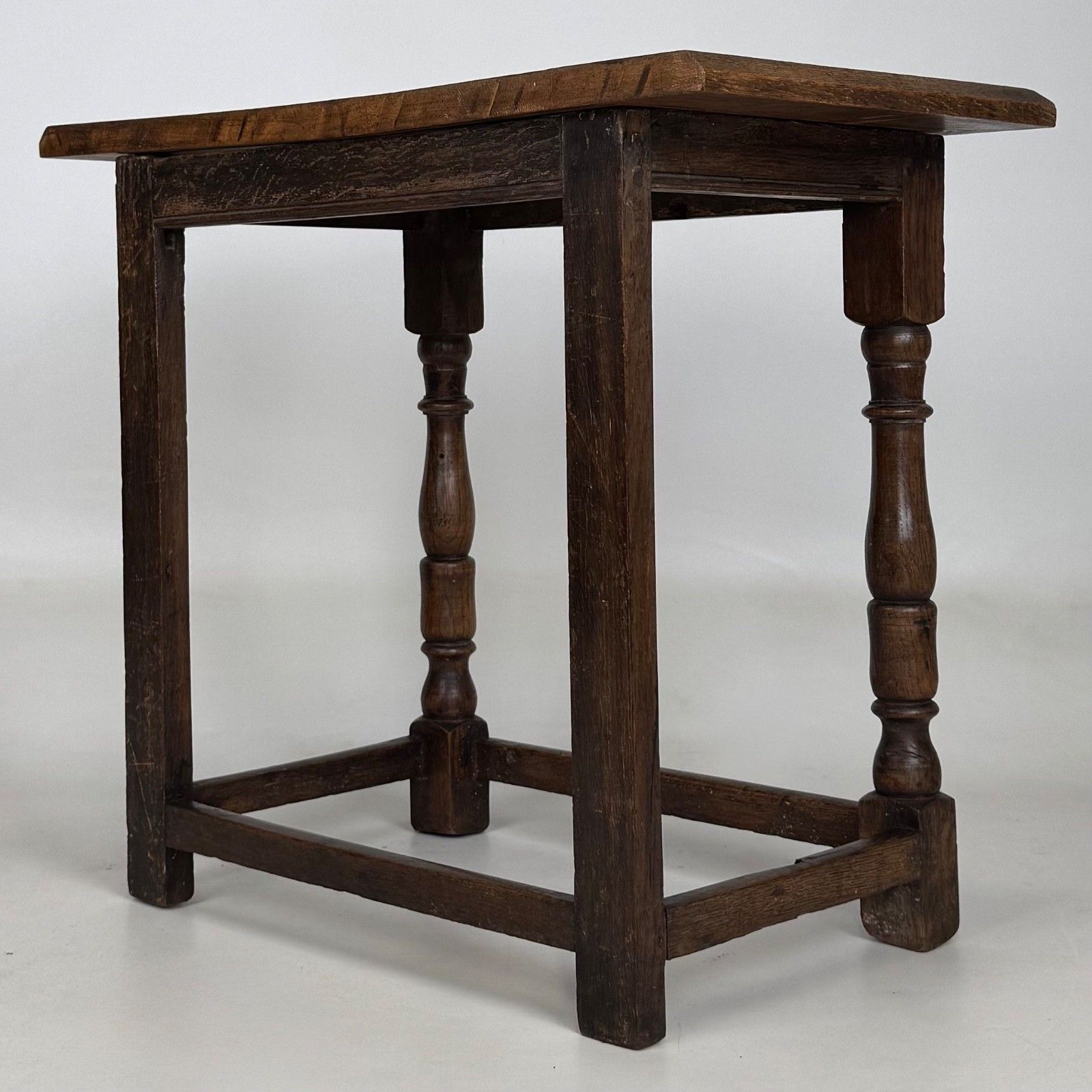 Antique 19th Century Georgian Style Side Table In Oak ( Af 5791 ) photo vinterior