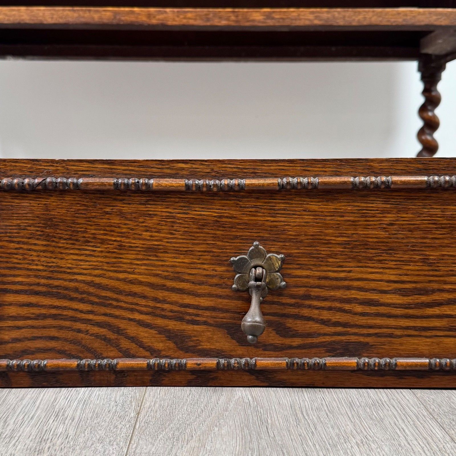 Furniture Antique 20th Century Jacobean Style Chest Of Drawers In Oak ( Af 5776 ) photo