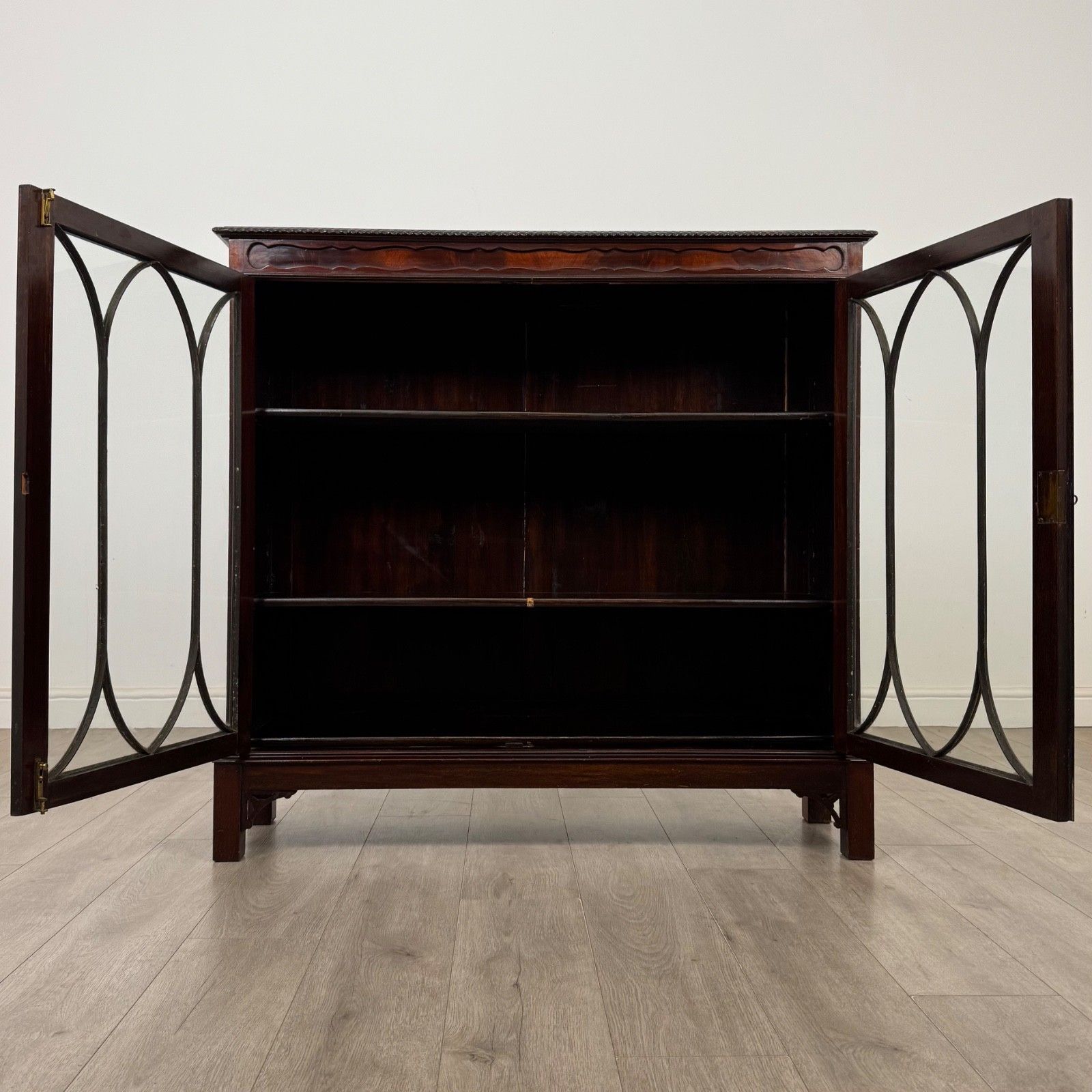 Antique 20th Century Edwardian Mahogany Display Cabinet ( Af 5763 ) photo furniture