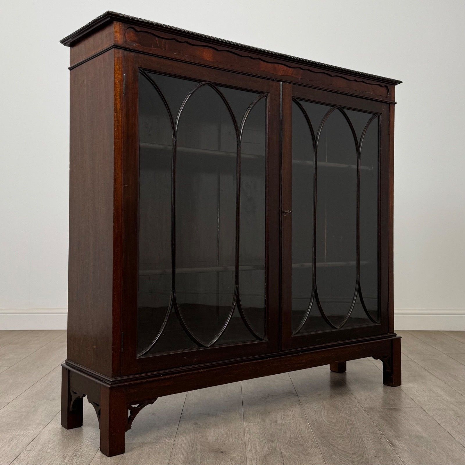 photo furniture Antique 20th Century Edwardian Mahogany Display Cabinet ( Af 5763 )