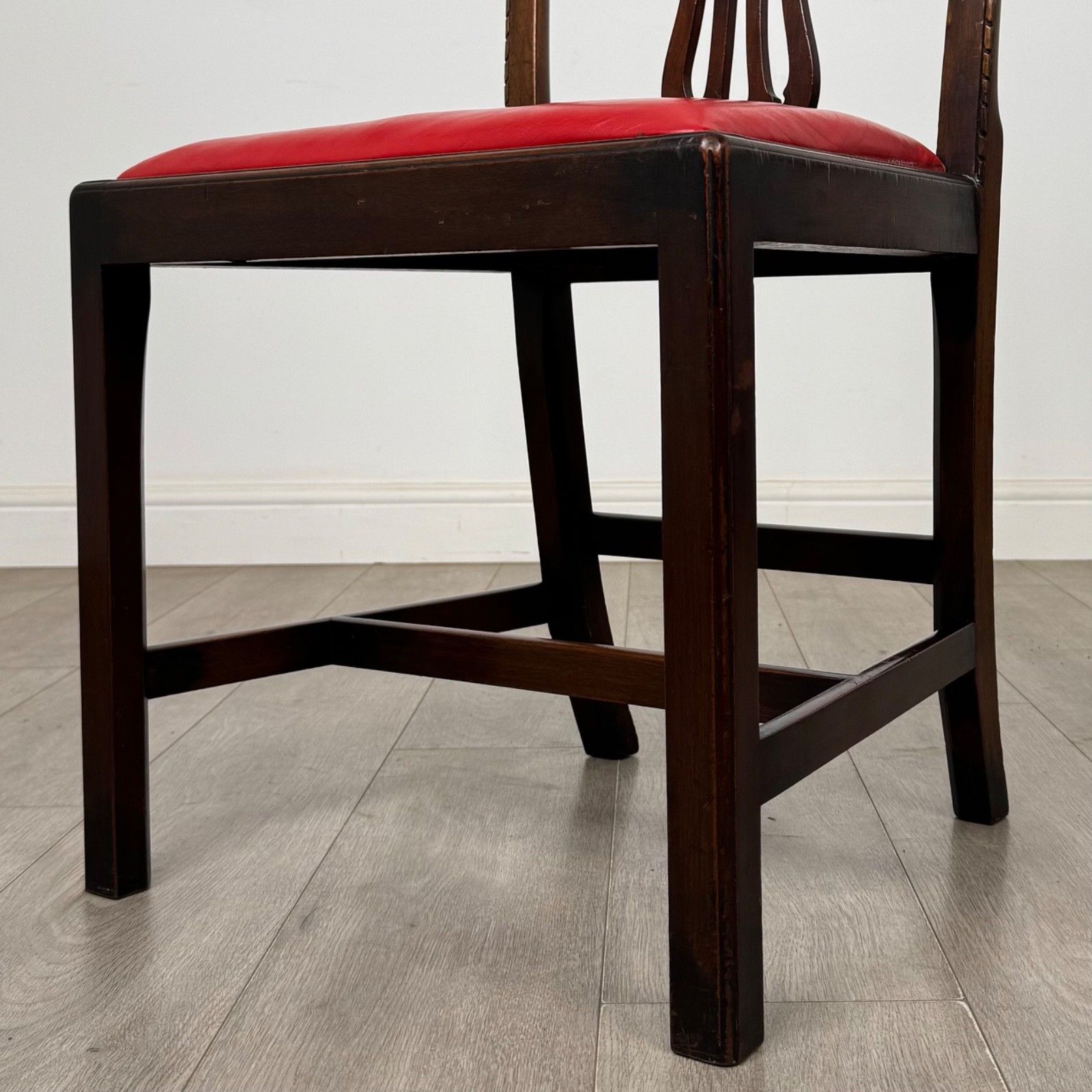 Antique 18th Century Georgian Set Of 6 Mahogany Dining Chairs ( Af 5761 ) photo vinterior