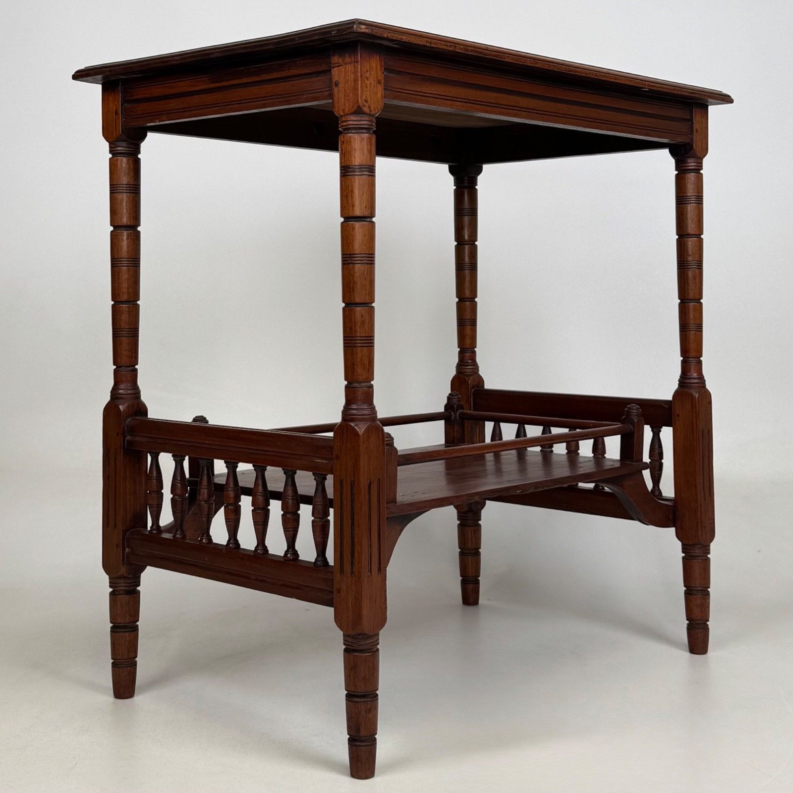 Antique 20th Century Edwardian Side Table In Mahogany ( Af 5787 ) photo vintage