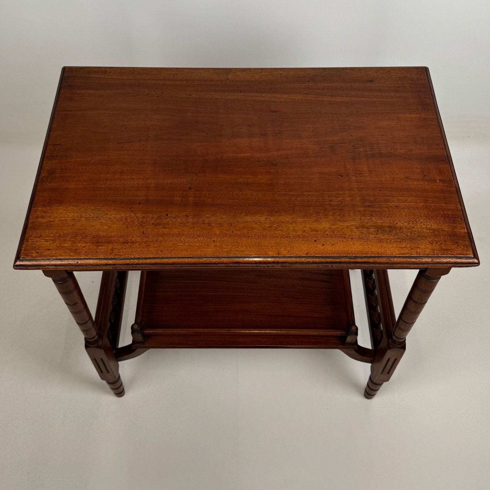 photo furniture Antique 20th Century Edwardian Side Table In Mahogany ( Af 5787 )