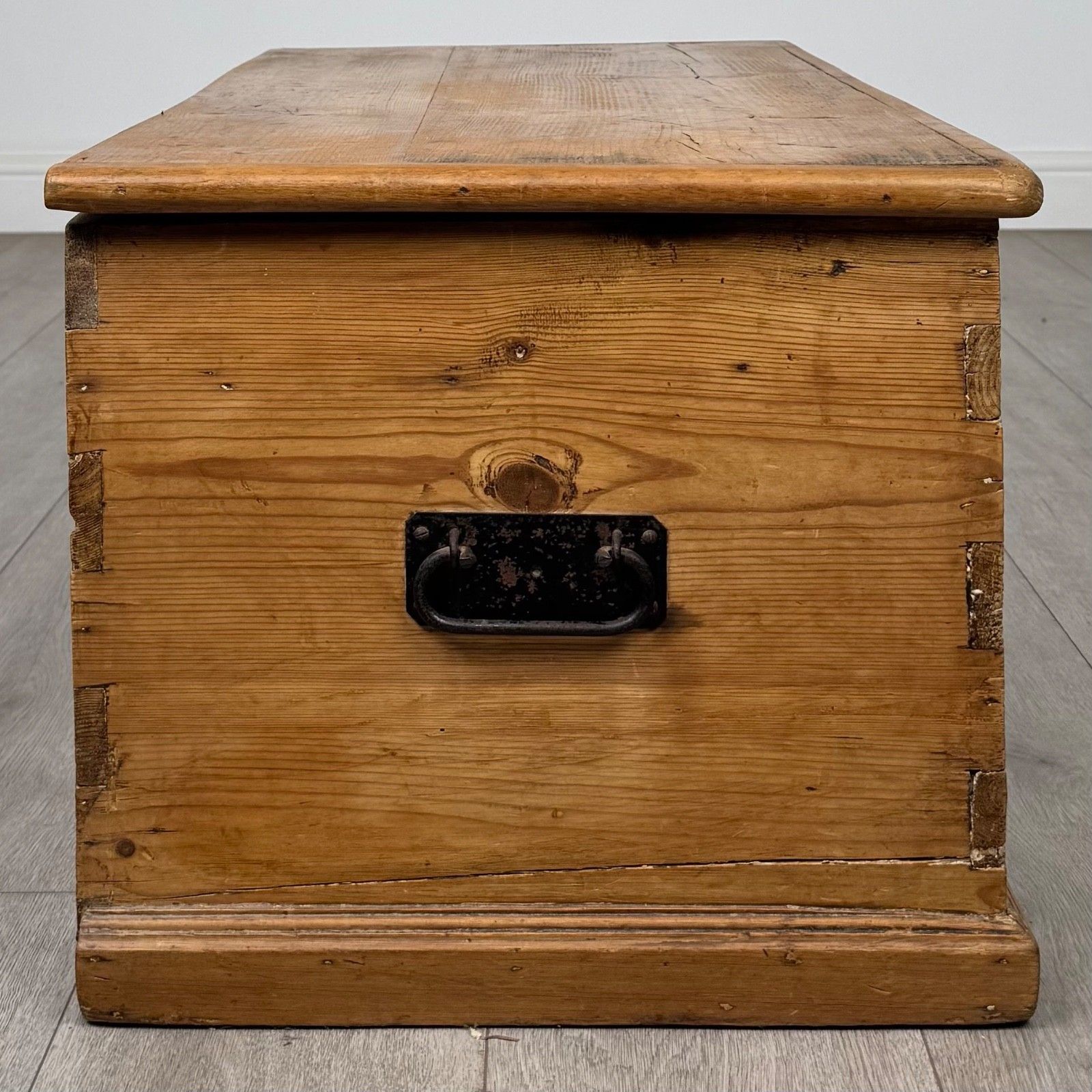 Antique 19th Century Victorian Blanket Box In Pine ( Af 5804 ) photo buy