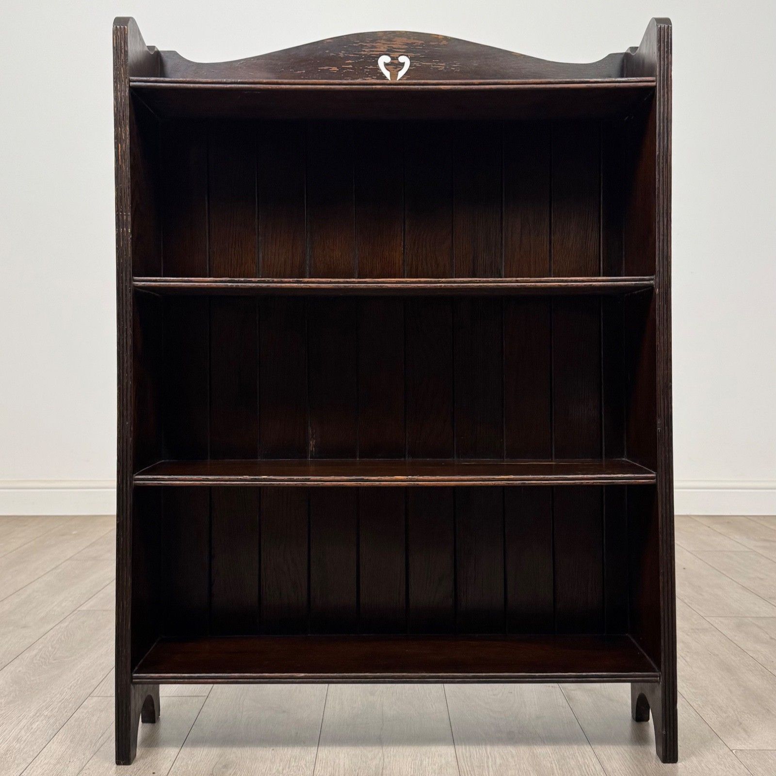 Antique 20th Century Edwardian Open Bookcase In Oak ( Af 5806 ) photo furniture