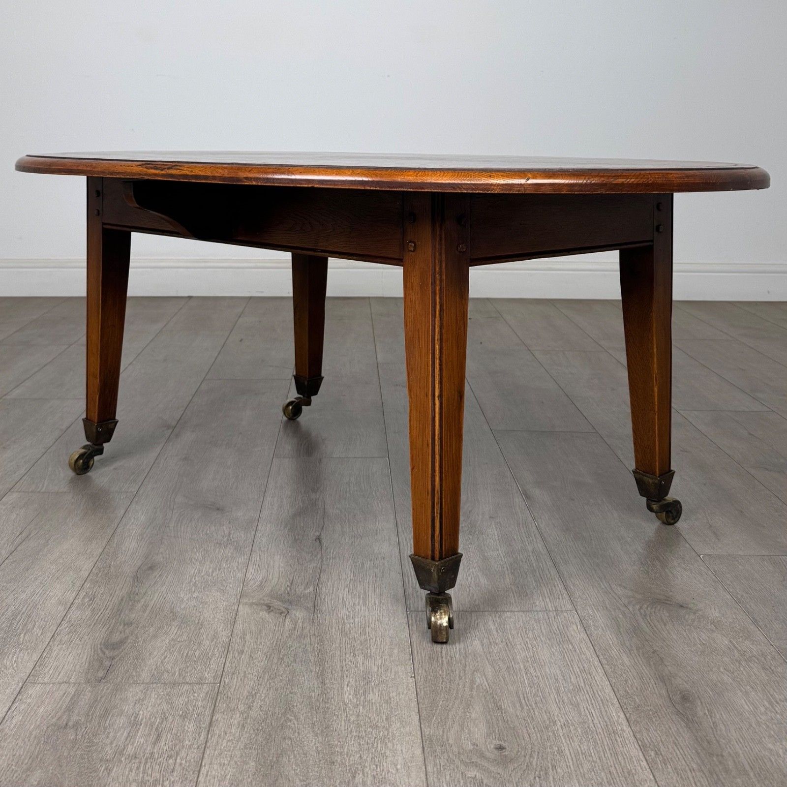 Vintage 20th Century Oval Coffee Table In Oak ( Af 5767 ) photo vinterior