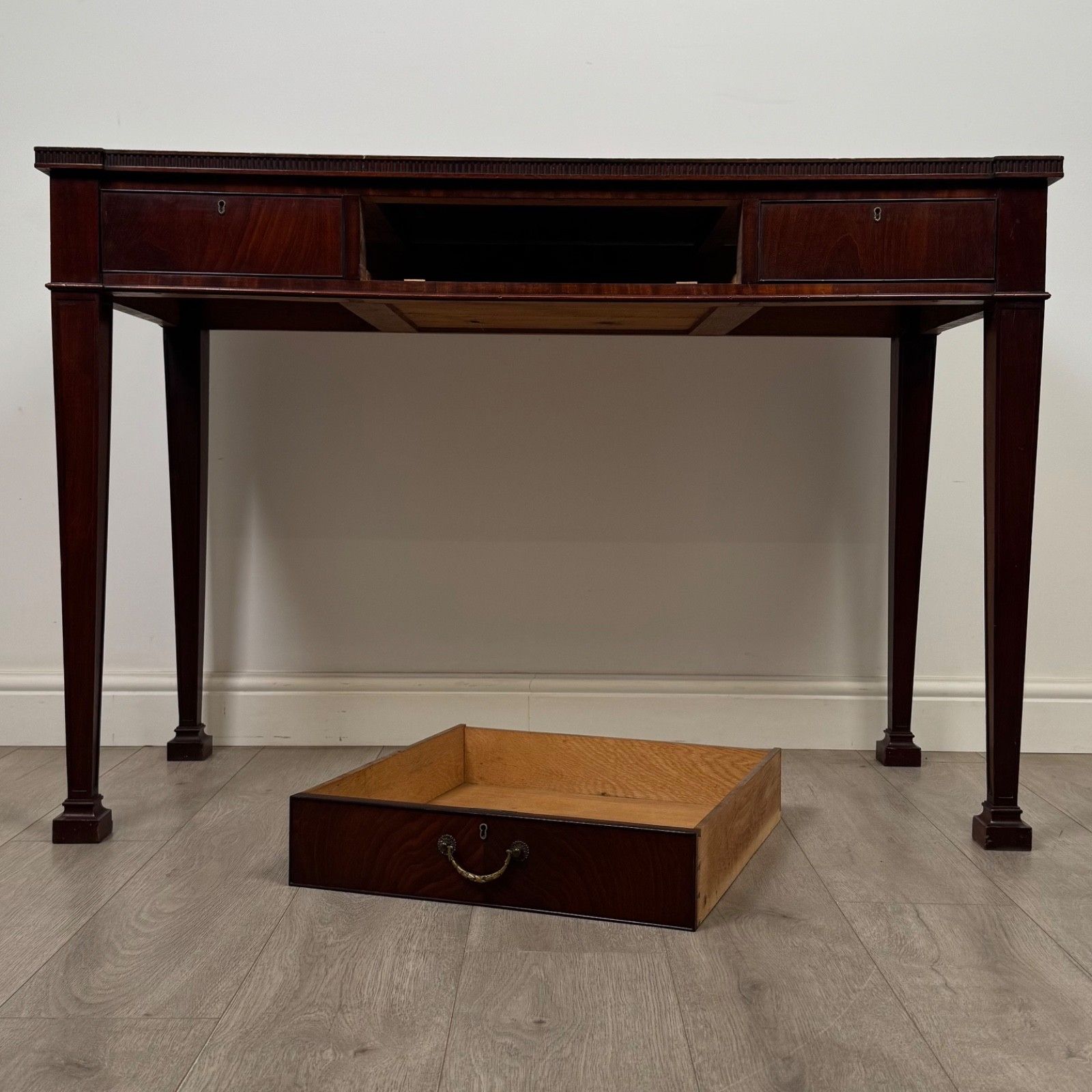 photo for sale Antique 20th Century Regency Style Writing Table In Mahogany ( Af 5760 )