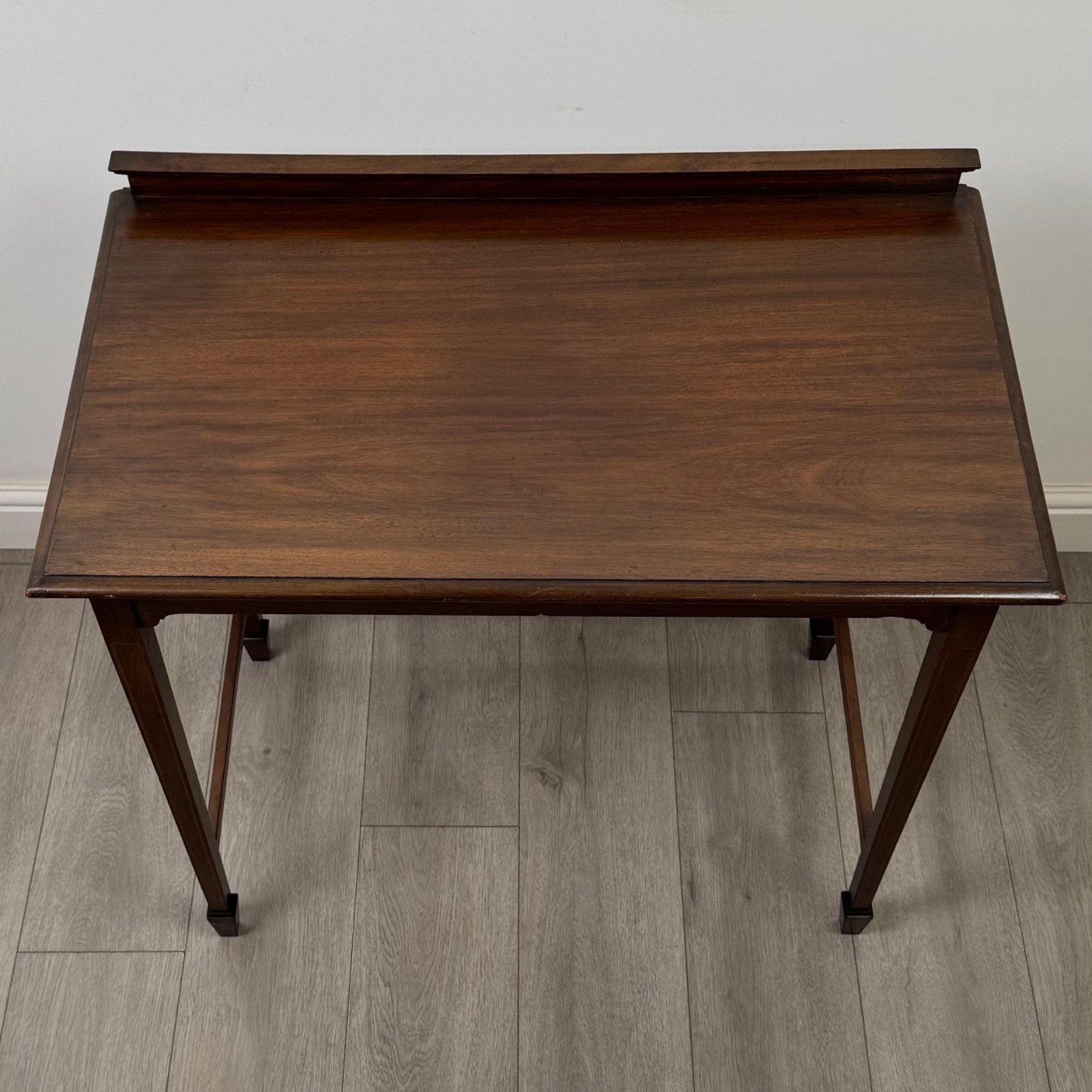photo furniture Antique 20th Century Edwardian Writing Table In Mahogany ( Af 5737 )