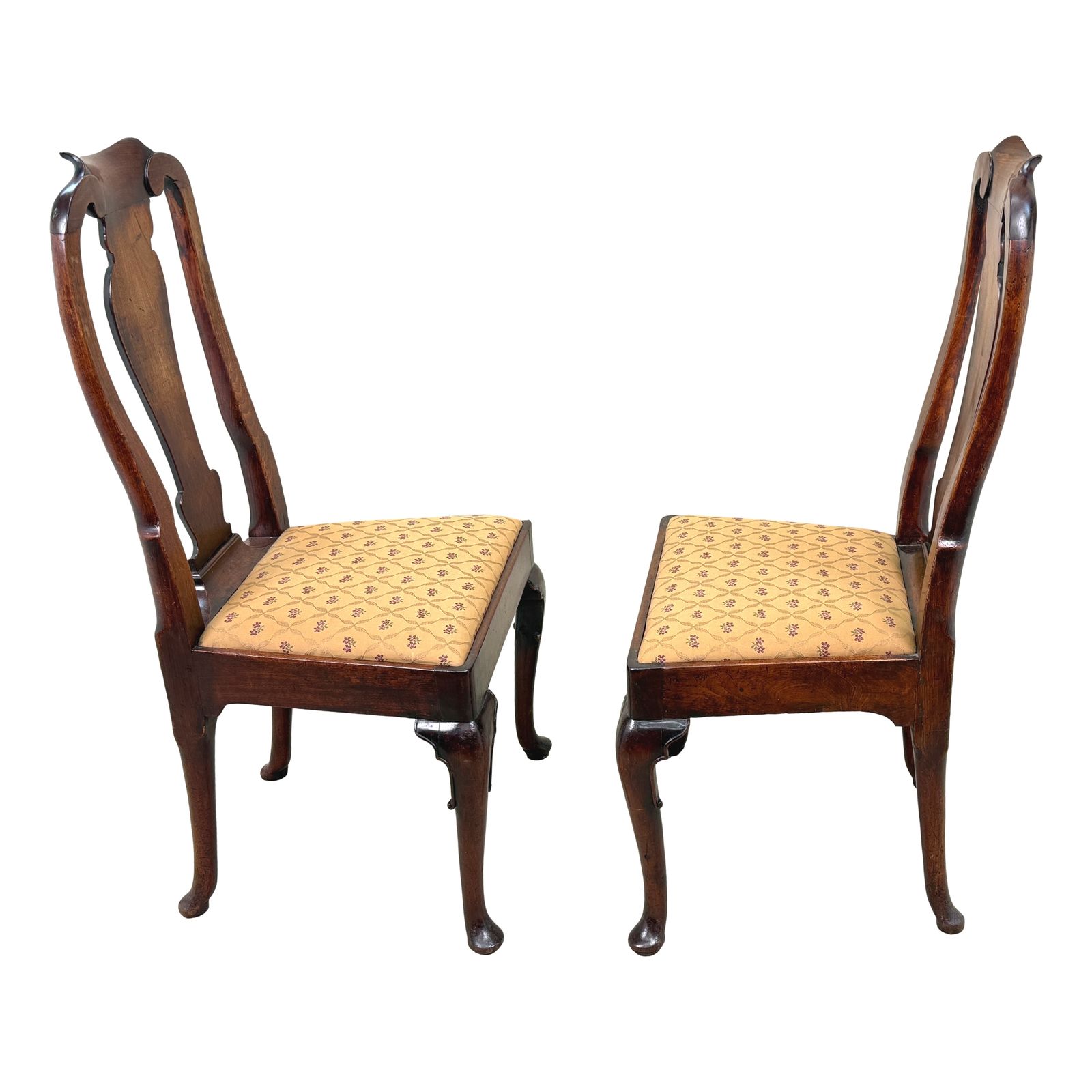 Early 18th Century Queen Anne Set Of Six Walnut Dining Chairs (England, Circa 1710) photo 7800.0