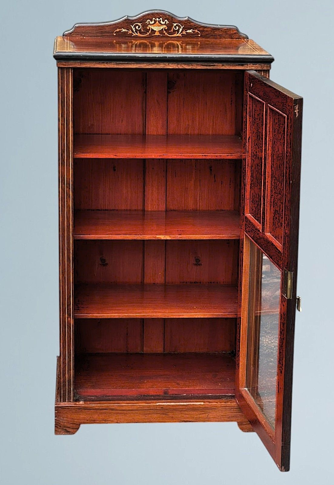 Edwardian Inlaid Rosewood Cabinet photo 365.0