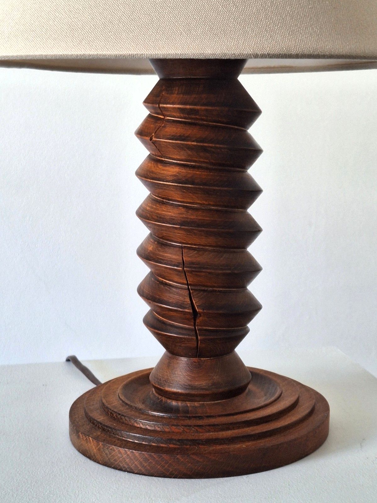 French Modernist Table Lamp In The Style Of Charles Dudouyt photo Lighting